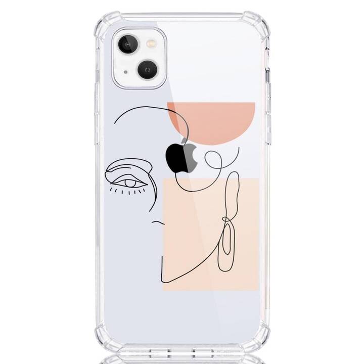 EG Backcover (iPhone 15 Plus, Gesicht, Transparent)
