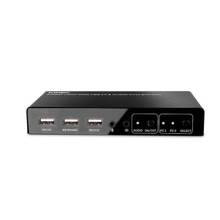 LINDY Switch KVM Port HDMI 4K60 USB 2.0 