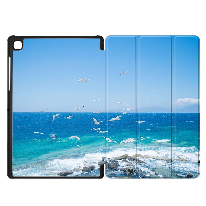 EG coque pour Samsung Galaxy Tab A7 Lite 8.7" (2021) - bleu - plage