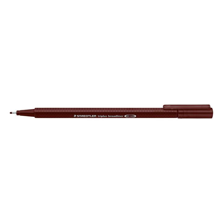 STAEDTLER Triplus Broadliner 338 Traceur fin (Brun, 1 pièce)