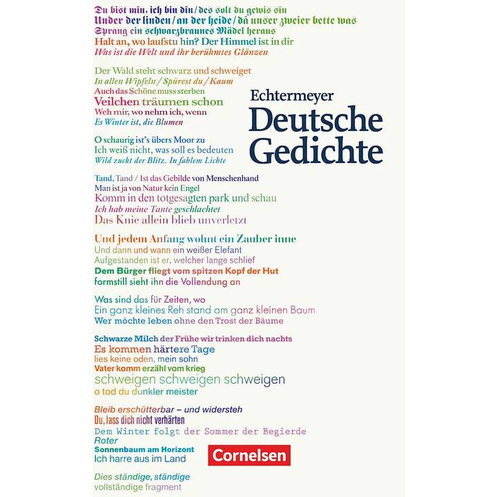 Echtermeyer: Deutsche Gedichte, Von den Anfängen bis zur Gegenwart, Jubiläumsausgabe, Gedichtband