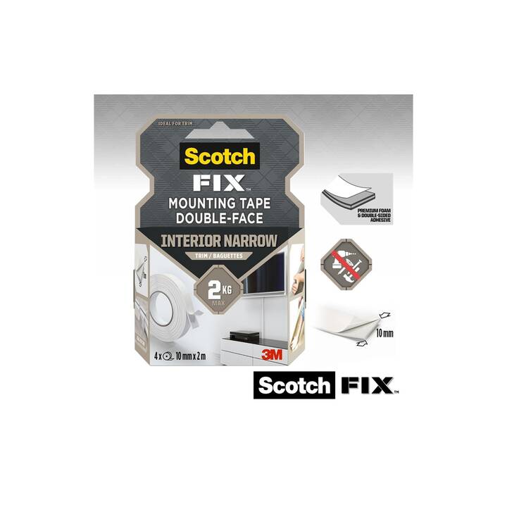 SCOTCH Montageband Scotch-Fix (10 mm x 2 m, 1 Stück)