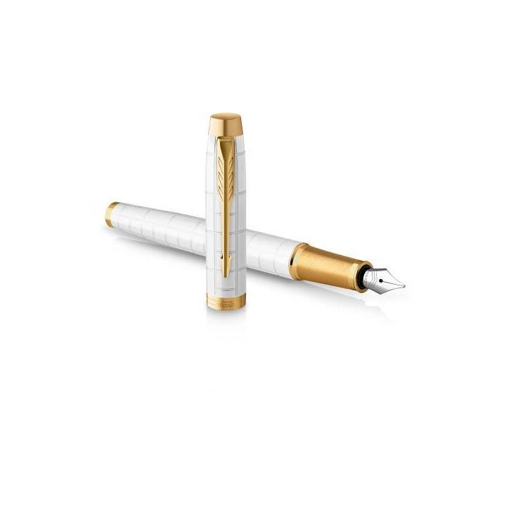 PARKER Premium Penne stilografice (Oro, Bianco)