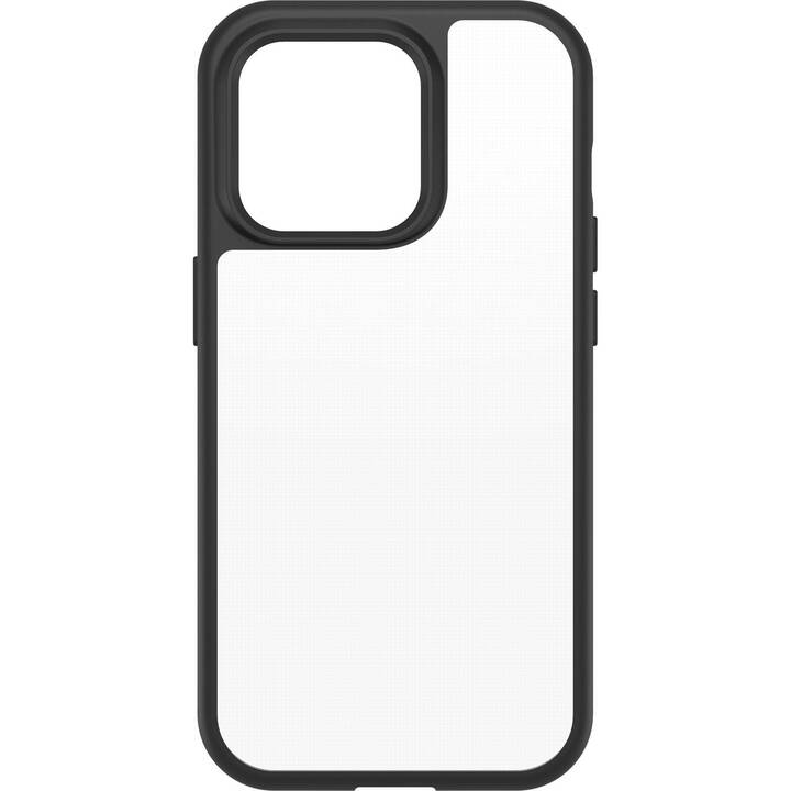 OTTERBOX Backcover React (iPhone 14 Pro, Transparent, Black)