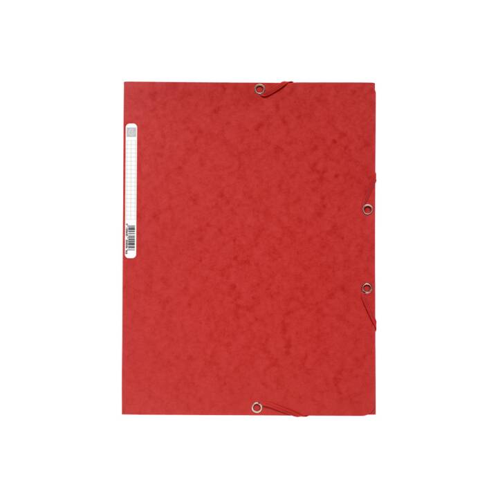 EXACOMPTA Cartellina con elastico (Rosso, A4, 1 pezzo)