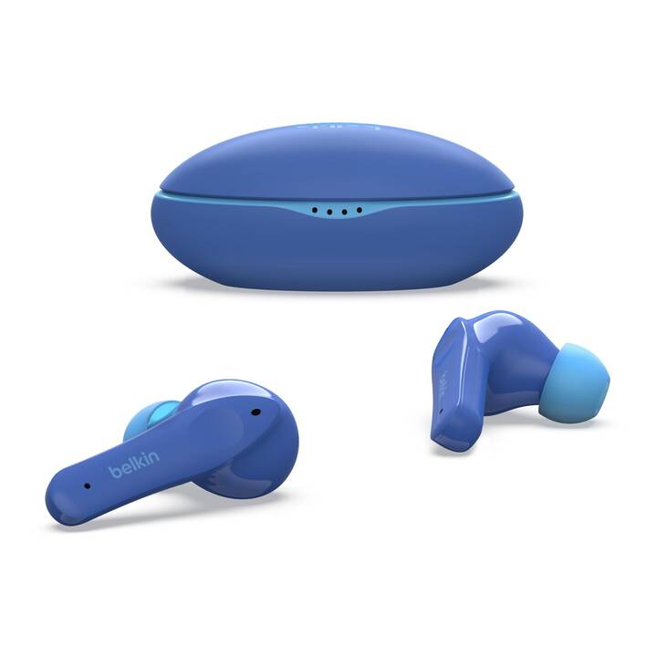 BELKIN SoundForm Nano Casque d'écoute pour enfants (ANC, Bluetooth 5.0, Bleu clair)