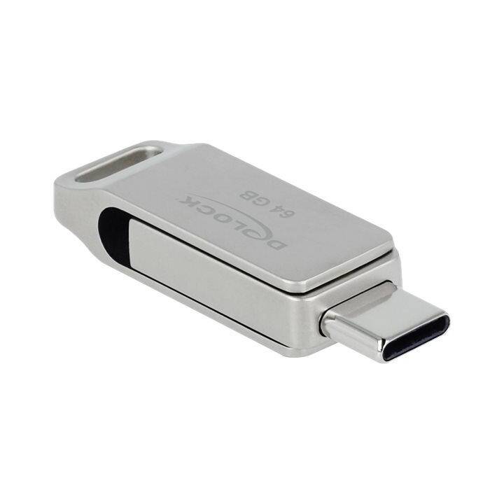 DELOCK 54075 (64 GB, USB 3.0 Typ-A, USB 3.0 Typ-C)