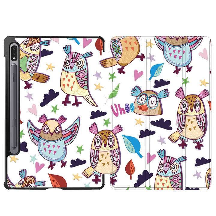 EG coque pour Samsung Galaxy Tab S8+ 12.4" (2022) - Multicolore - dessin animé