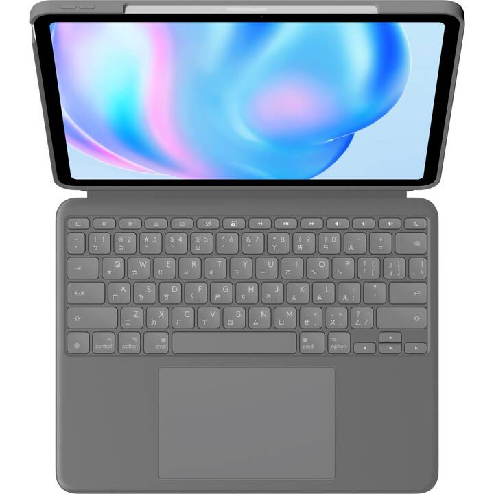 LOGITECH Combo Touch Type Cover (13", iPad Air M2, Grigio)