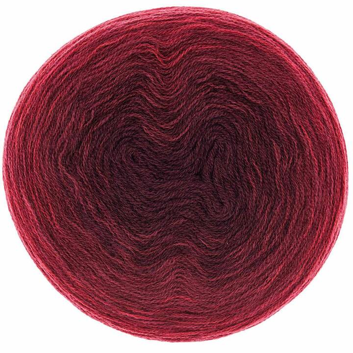 RICO DESIGN Laine Creative Wool Dègradé (200 g, Bordeaux, Rouge)