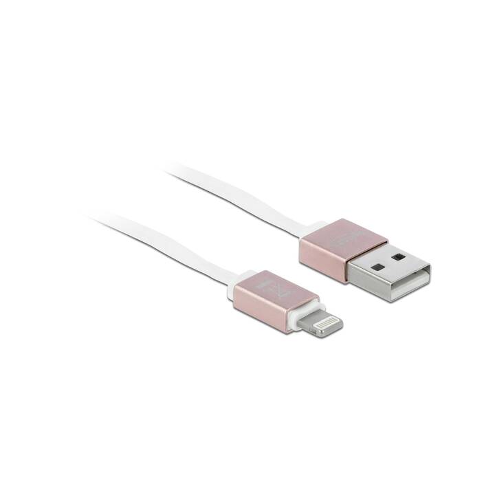 DELOCK Câble de connexion (USB 2.0 de type A, Lightning, 92 m)