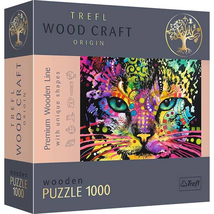 TREFL Animaux domestiques Wood Craft Puzzle (1000 pièce)
