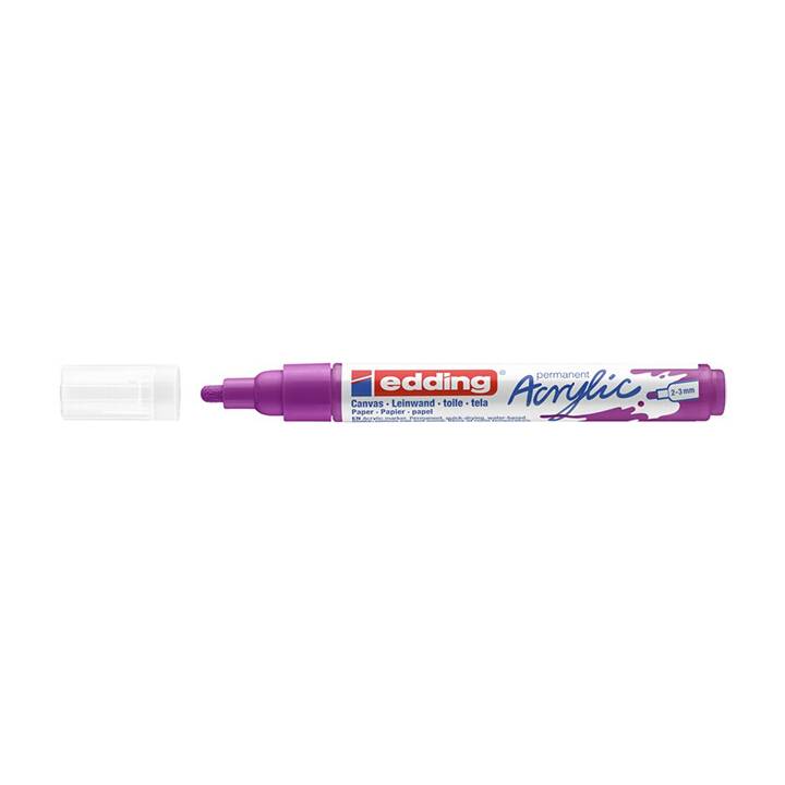 EDDING Marqueur acrylique 5100 (Violet, 1 pièce)