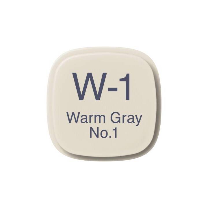 COPIC Marcatori di grafico Classic W-1 Warm Grey No.1 (Grigio caldo, 1 pezzo)