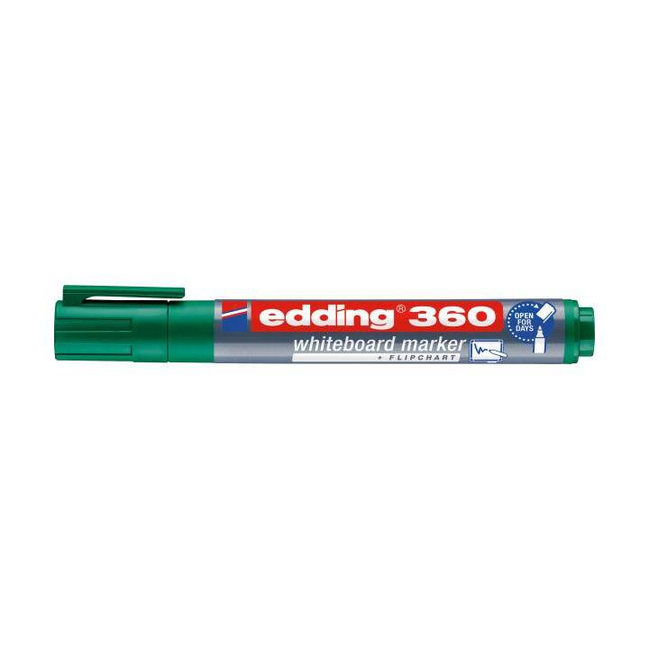 EDDING Marqueur pour tableaux blancs 360 (Vert, 1 pièce)