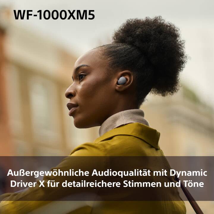 SONY WF-1000XM5 (Bluetooth 5.3, Silber)