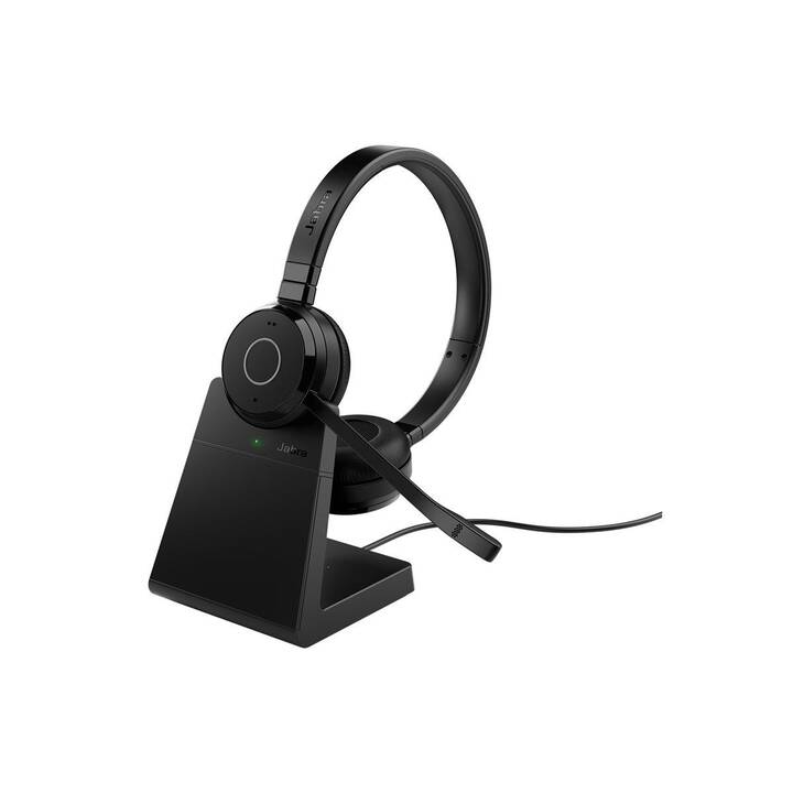 JABRA Office Headset Evolve 65 TE (On-Ear, Kabellos, Schwarz)