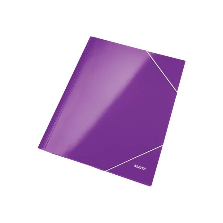 LEITZ Cartellina con elastico Wow (Viola, A4, 1 pezzo)