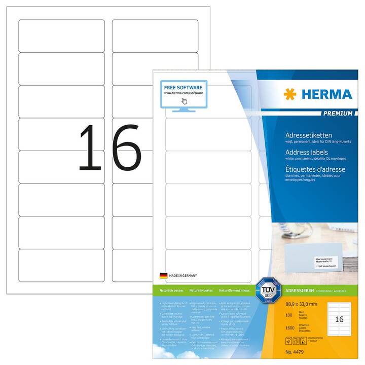 HERMA Premium (88.9 x 33.8 mm)
