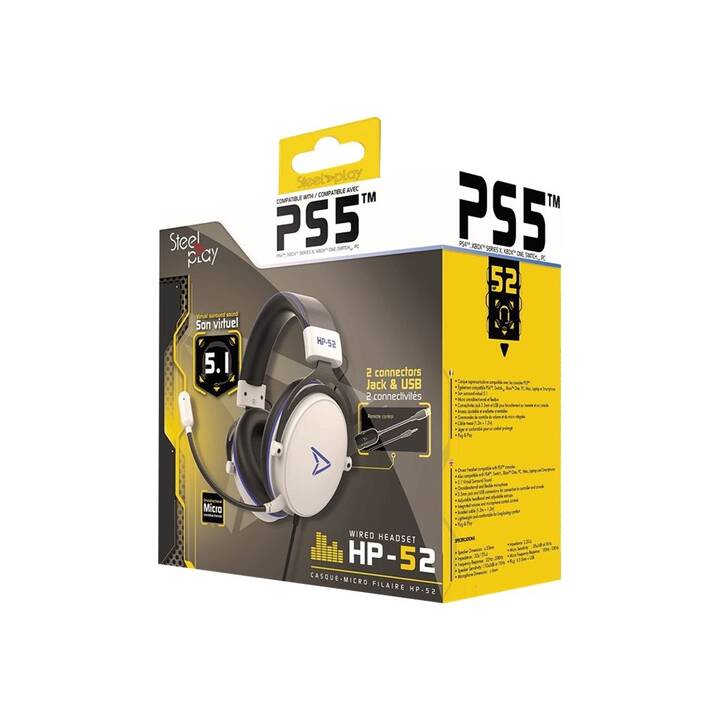 STEELPLAY Casque micro de jeu HP52 (Over-Ear, Câble)