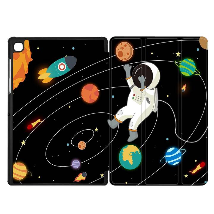 EG coque pour Samsung Galaxy Tab A7 Lite 8.7" (2021) - noir - planète