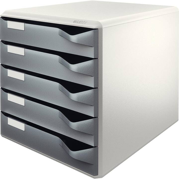 LEITZ Büroschubladenbox (A4, C4, 28.5 cm  x 35.5 cm  x 29 cm, Grau)