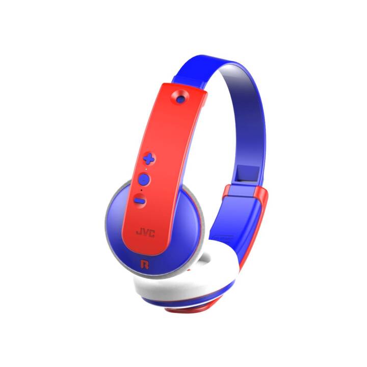 Interdiscount Bluetooth 4.2, (On-Ear, Blau) Kinderkopfhörer - Rot, HA-KD9BT JVC