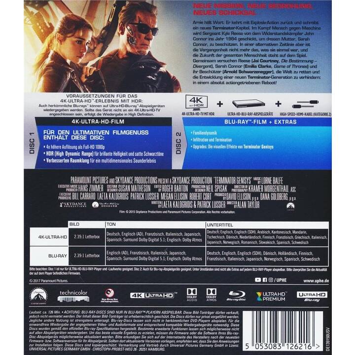 Terminator 5 (4K Ultra HD, IT, ES, JA, DE, EN, FR)