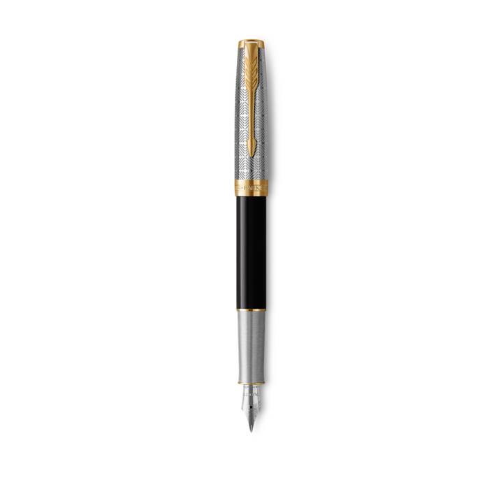 PARKER Sonnet Premium Penne stilografice (Metallico, Nero, Oro)