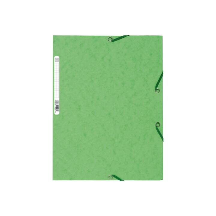 EXACOMPTA Cartellina con elastico (Verde, A4, 1 pezzo)