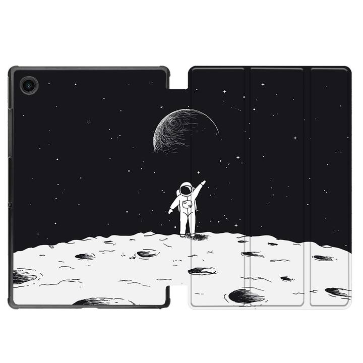 EG coque pour Samsung Galaxy Tab A8 10.5" (2021) - astronaute - noir