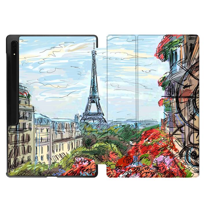 EG coque pour Samsung Galaxy Tab S8 Ultra 14.6" (2022) - Multicolore - Paris
