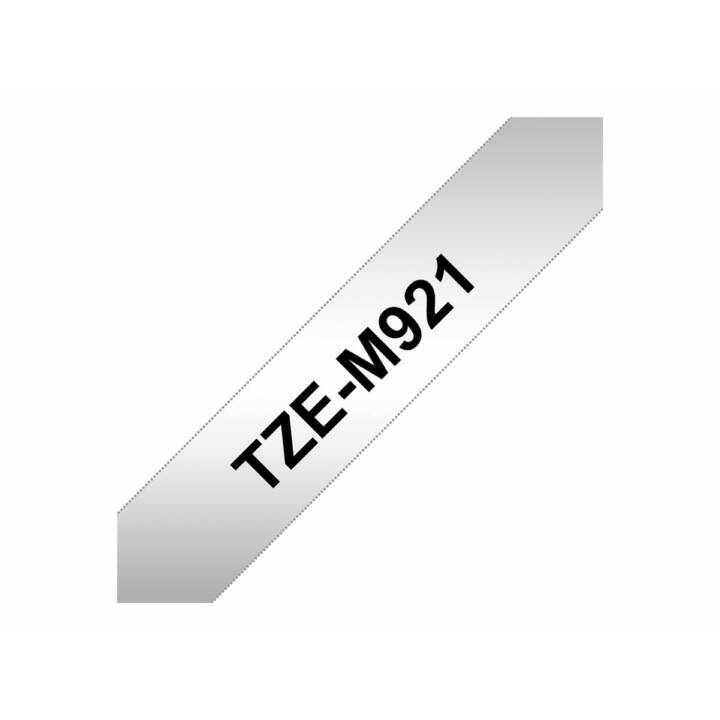 BROTHER TZe-M921 Nastro delle scritture (Nero / Argento, 9 mm)