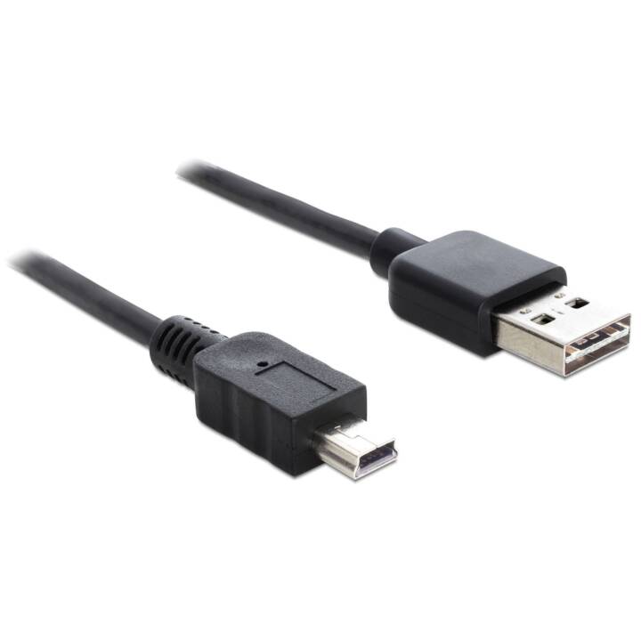 DELOCK Câble USB (Mini USB 2.0 de type B, USB 2.0 de type A, 50 cm)
