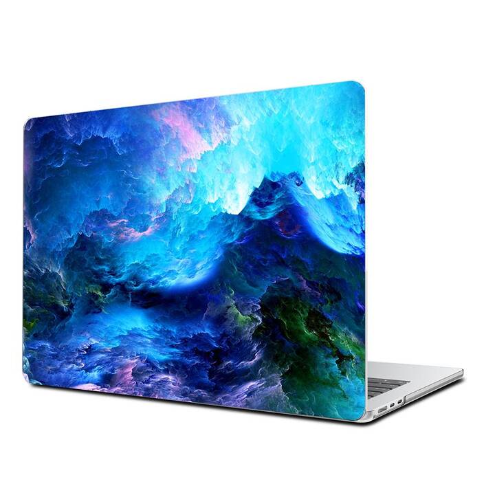 EG Coque rigide (MacBook Air 13" M3 2024, Abstrait, Bleu)