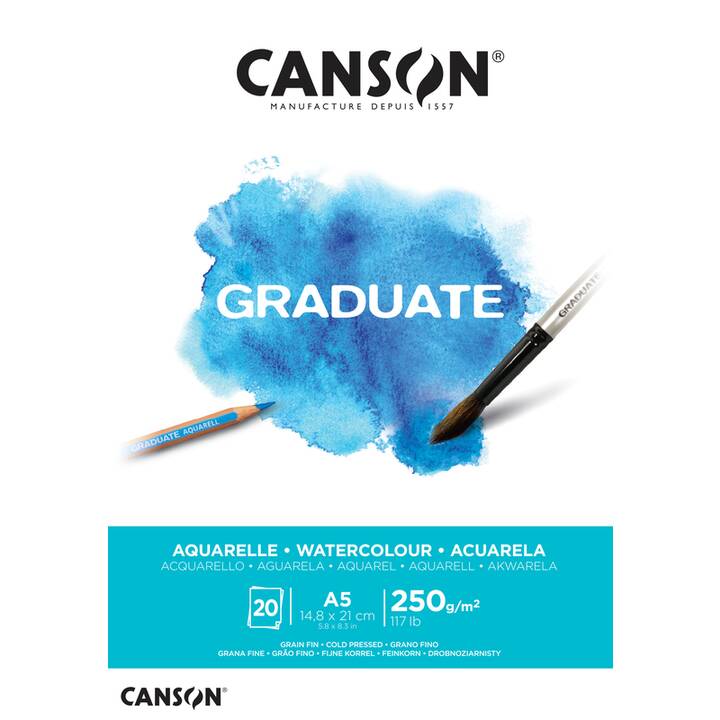 CANSON Papier pour peinture Graduate (A5)