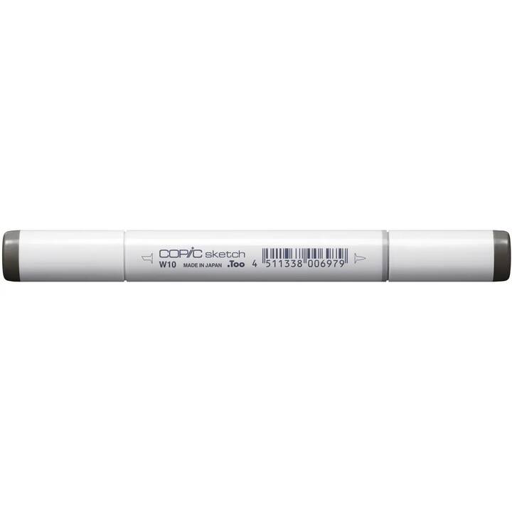 COPIC Marcatori di grafico W-10 (Grigio caldo, 1 pezzo)