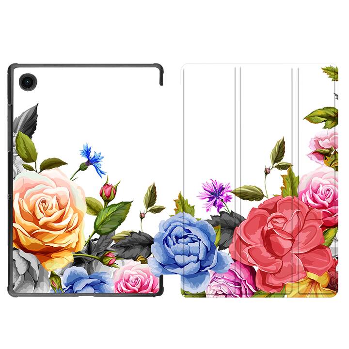 EG coque pour Samsung Galaxy Tab A8 10.5" (2021) - fleurs - multicolore