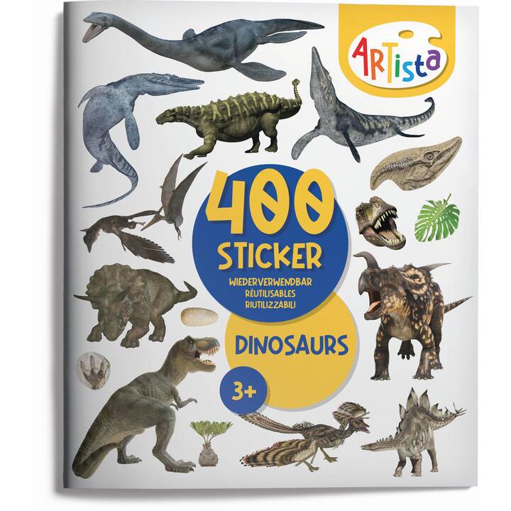 CARLETTO Libro degli adesivi (Dinosauro)