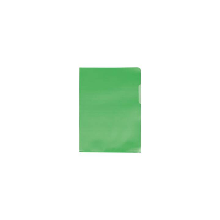 Q-CONNECT Cartellina trasparente (Verde, A4, 10 pezzo)