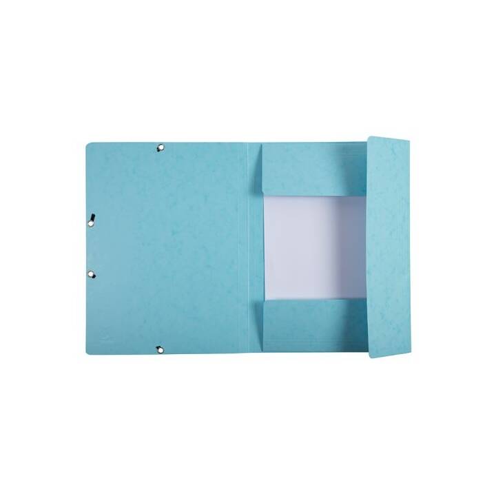 EXACOMPTA Cartellina con elastico Aquarel (Blu, A4, 1 pezzo)