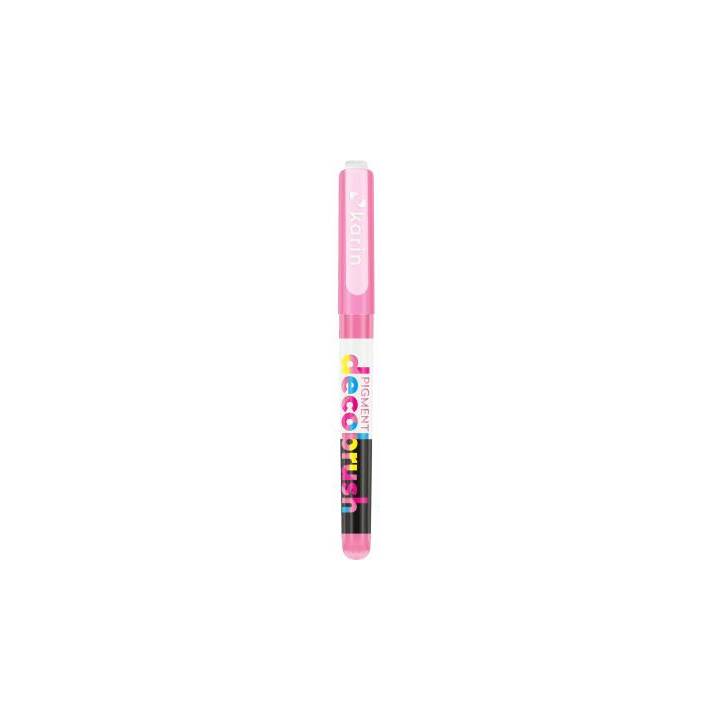 KARIN Marqueur acrylique Pigment DecoBrush 212U (Pink, 1 pièce)