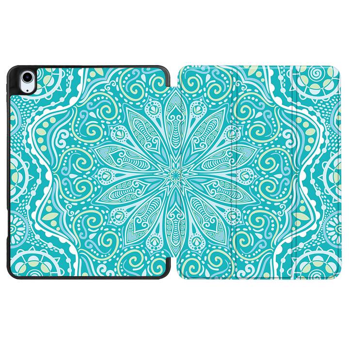 EG coque pour iPad Air 10.9" (2022) 5e génération - vert - mandala