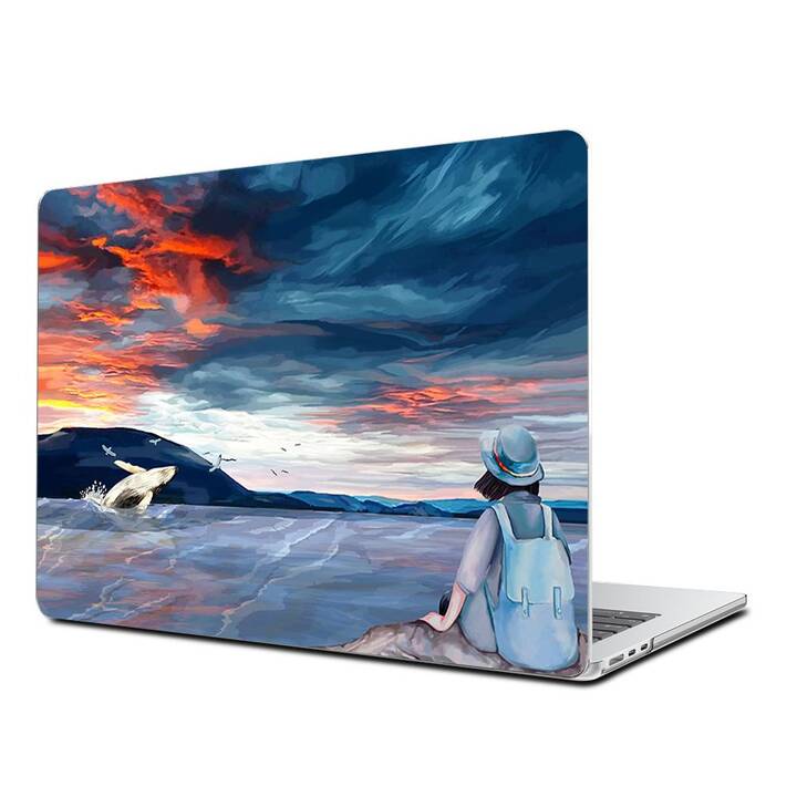 EG Coque rigide (MacBook Air 13" M2 2022, Baleine, Bleu)