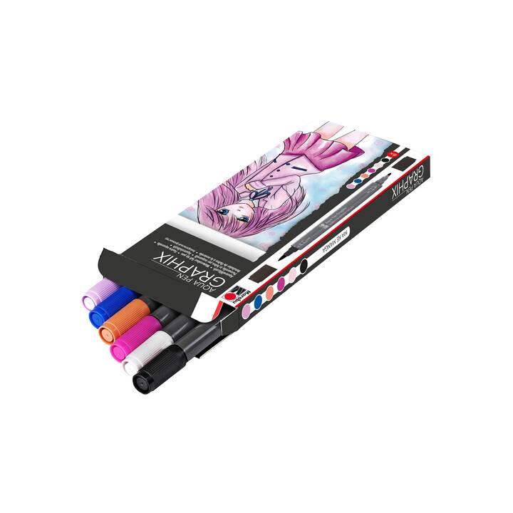 MARABU Crayon feutre (Multicolore, 6 pièce)