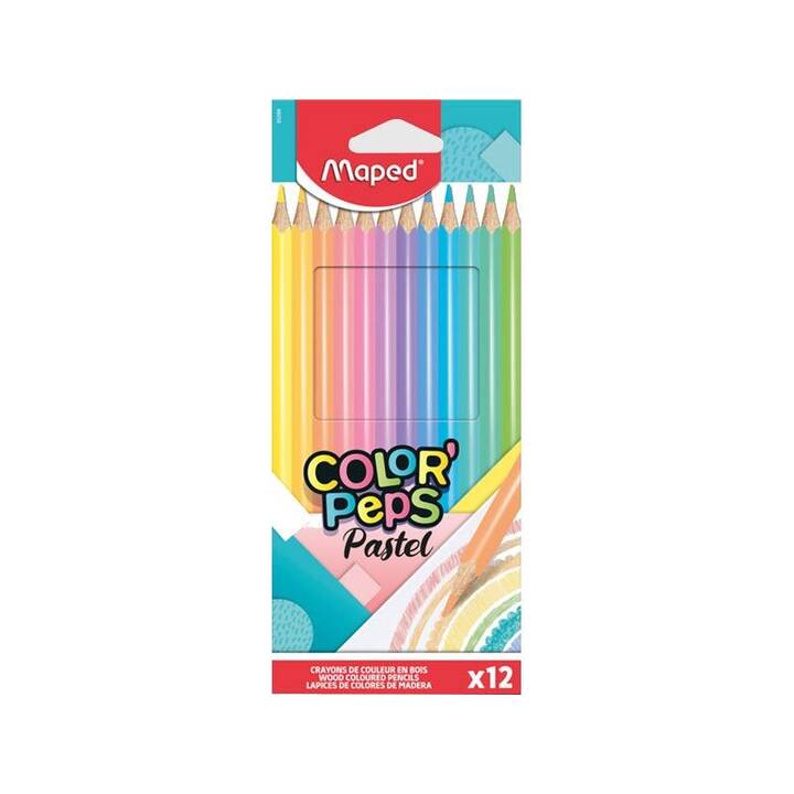 MAPED Crayons de couleur Color Peps (Multicolore, 12 pièce)