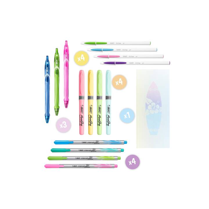 BIC Gelroller Quick Dry (Pastellgelb, Limette, Pink, Lila, Pastellblau, Himmelblau Hell, Hellblau, Rosa, Grün, Pastellrosa, Pastellgrün)