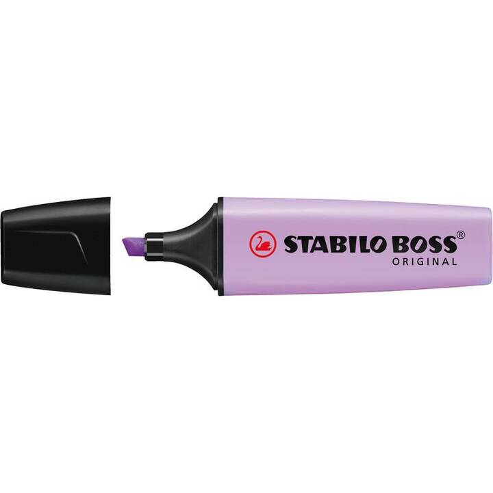 STABILO Textmarker Boss Pastell (Pink, Gelb, Hellorange, Mint, Lila, Türkis, 6 Stück)