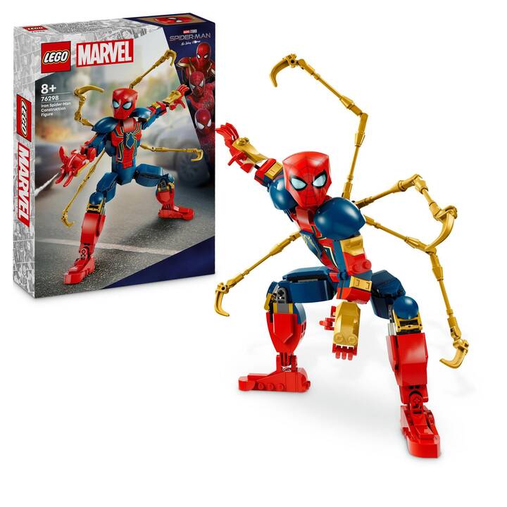 LEGO Marvel Super Heroes Figurine d’Iron Spider-Man à construire(76298) 