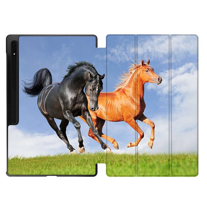 EG Hülle für Samsung Galaxy Tab S8 Ultra 14.6" (2022) - Bunt - Pferd